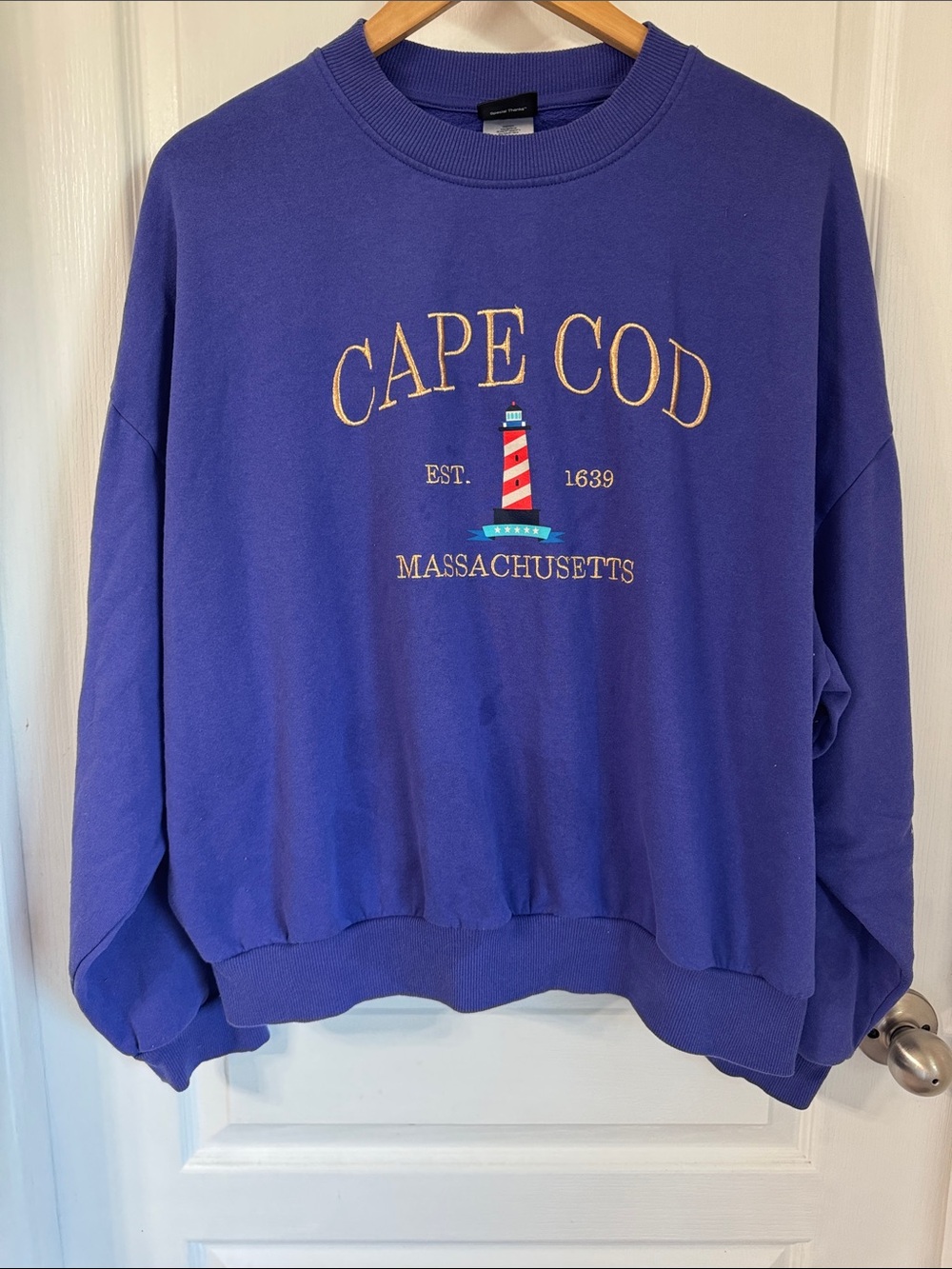 Cape Cod Purple Crewneck Sweatshirt